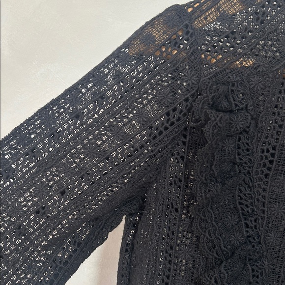 Sezane Madeline blouse, black, size 34, US size 2 XS - Picture 8 of 11